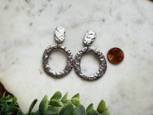 Load image into Gallery viewer, Organic Open Circle Dangles
