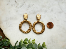 Load image into Gallery viewer, Organic Open Circle Dangles
