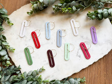Load image into Gallery viewer, Long Deco Pill Hoops
