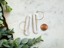 Load image into Gallery viewer, Long Deco Pill Hoops
