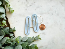 Load image into Gallery viewer, Long Deco Pill Hoops
