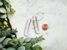 Load image into Gallery viewer, Long Deco Pill Hoops

