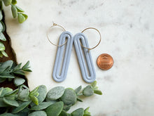 Load image into Gallery viewer, Long Deco Pill Hoops
