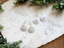 Load image into Gallery viewer, Inlay Circle Hoops
