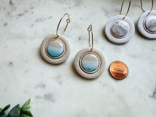 Load image into Gallery viewer, Inlay Circle Hoops
