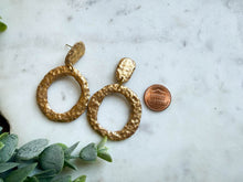 Load image into Gallery viewer, Assorted Hammered Gold Earrings
