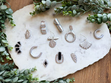 Load image into Gallery viewer, Assorted Hammered Silver Earrings
