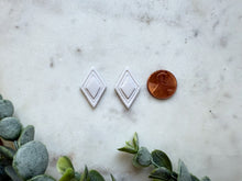 Load image into Gallery viewer, Deco Inlay Diamond Studs
