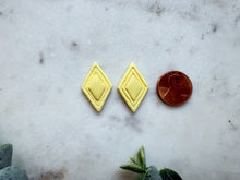 Load image into Gallery viewer, Deco Inlay Diamond Studs
