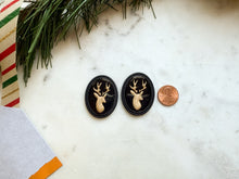 Load image into Gallery viewer, The Golden Buck Oversized Studs
