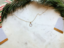 Load image into Gallery viewer, Pearl Quartz Circle Necklace
