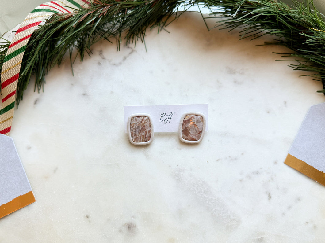 SALE Dunes Rectangle Studs