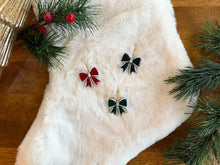 Load image into Gallery viewer, Holiday Bow Hoops
