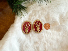 Load image into Gallery viewer, Stained Glass Deer Studs
