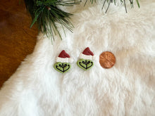 Load image into Gallery viewer, Grinch Studs
