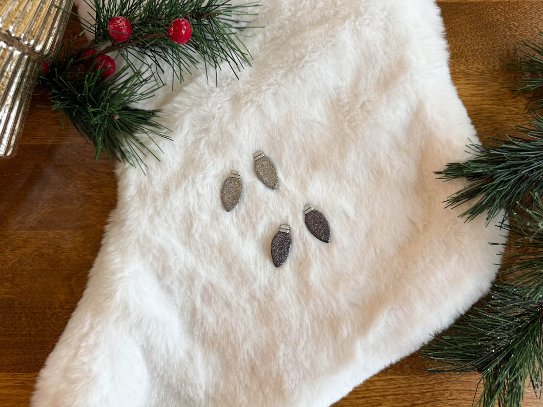 Silver Bulb Stud Set