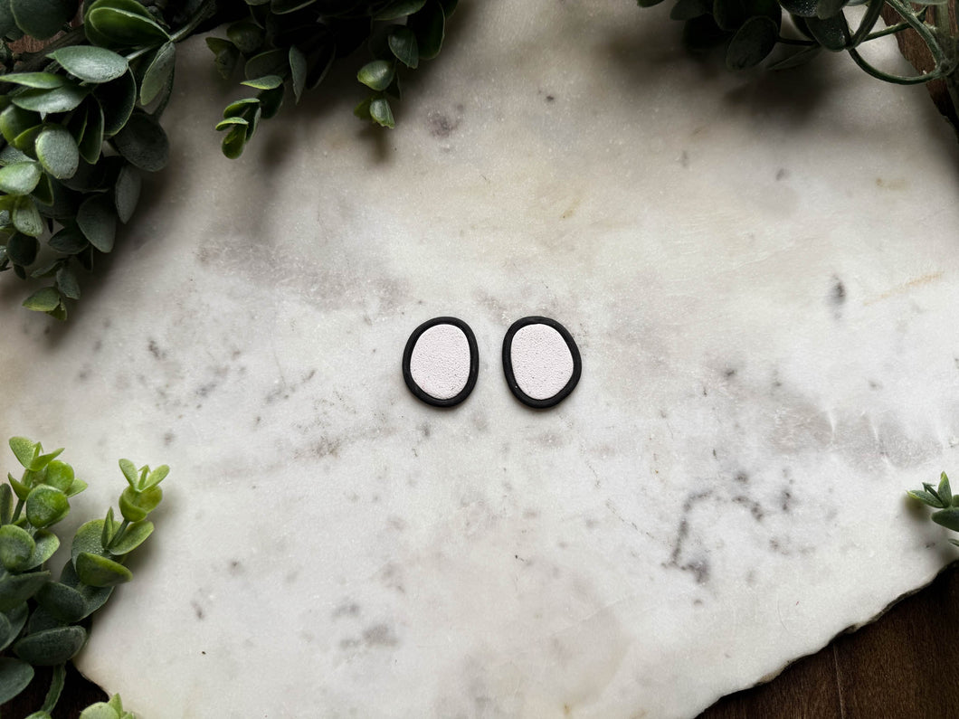 Oversized Pebble Studs