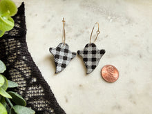 Load image into Gallery viewer, Midnight Plaid Halloween Earrings
