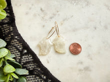 Load image into Gallery viewer, Pearl Charm Ghost Dangles
