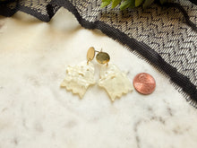 Load image into Gallery viewer, Pearl Charm Ghost Dangles
