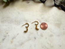 Load image into Gallery viewer, Mini Moon Hoops
